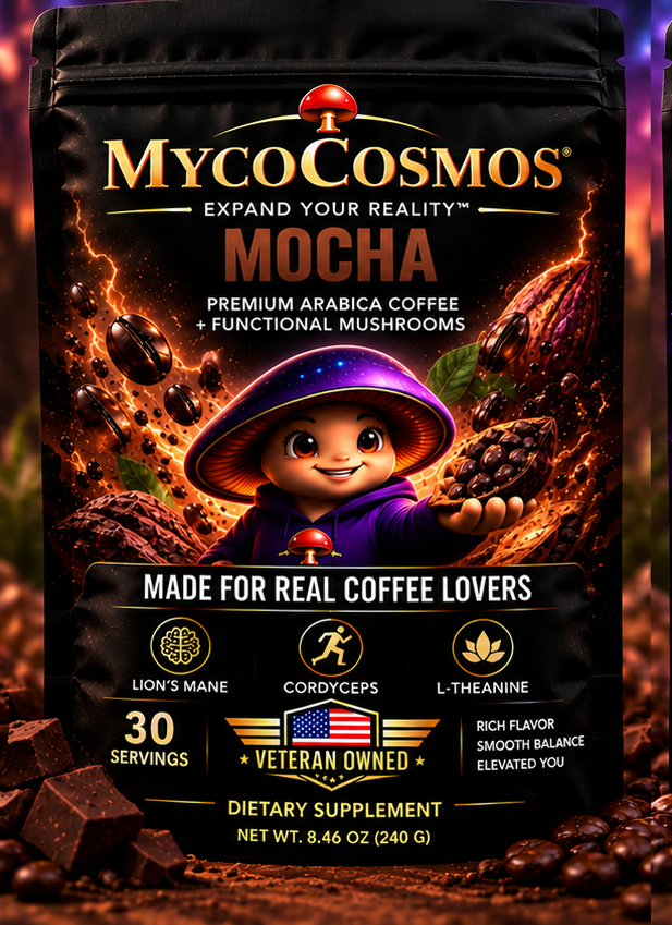 MycoCosmos Mocha mushroom coffee