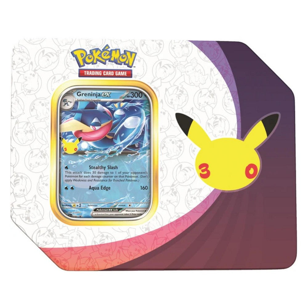 Pokemon TCG 30th Celebration Greninja ex Tin