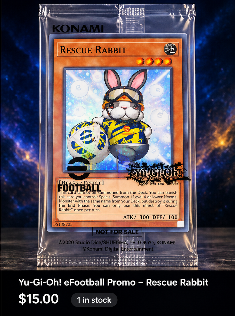 Sealed Rescue Rabbit Yu-Gi-Oh! promo card