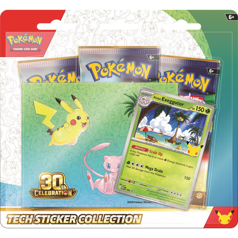 Pokémon TCG 30th Celebration Tech Sticker Collection Alolan Exeggutor
