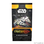 Illustrative possible contents: sealed Star Wars Unlimited Jump to Lightspeed booster pack; not guaranteed in a mystery bag.
